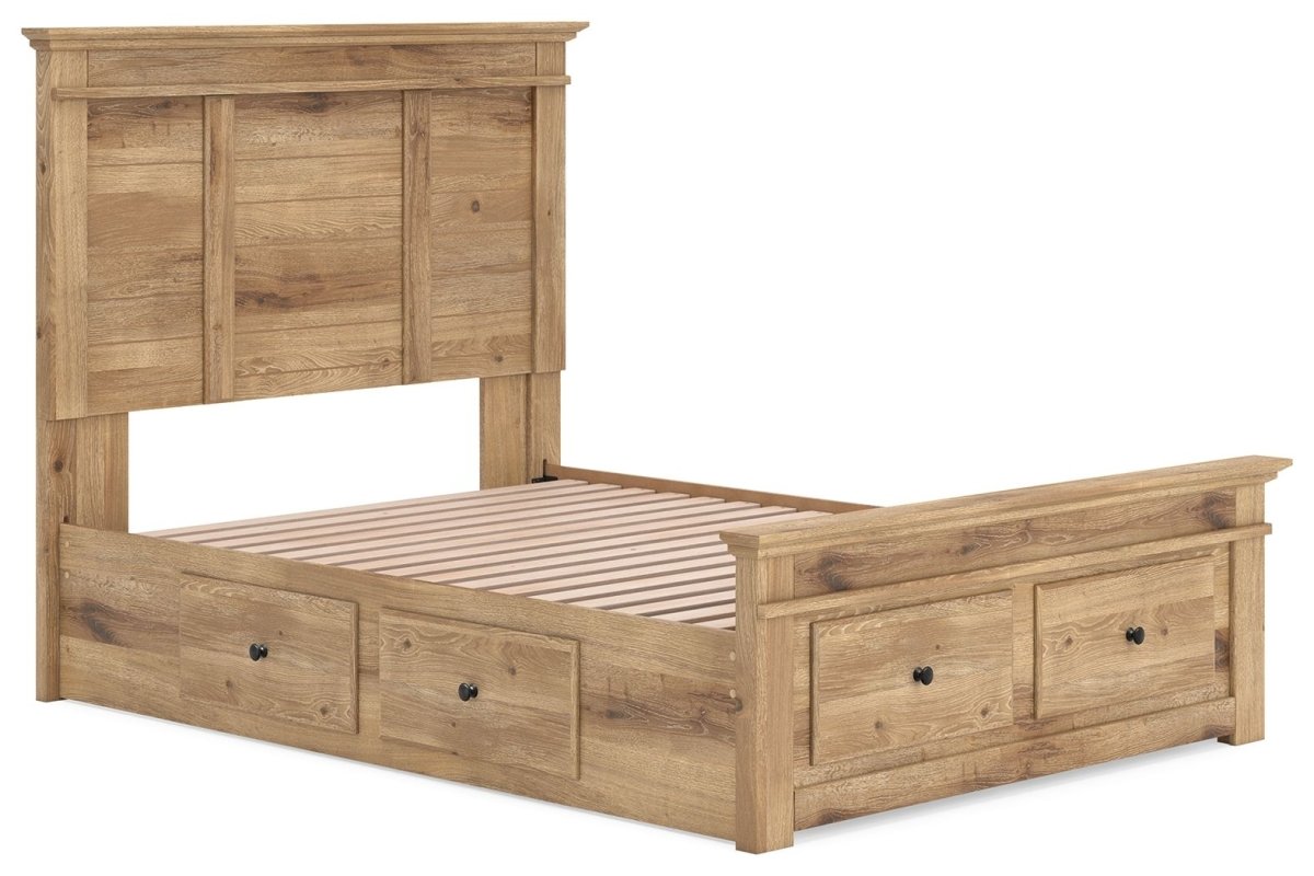 Makidern - Panel Storage Bed With 2 Under Bed Storage Units Storage Beds by Signature Design by Ashley® - Walls Furniture & Mattress
