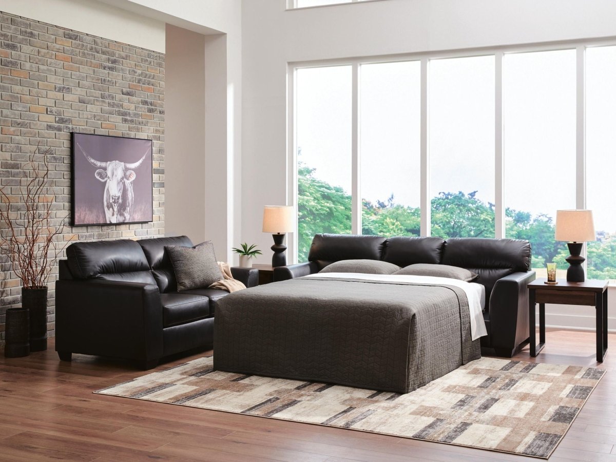 Glennbre - Queen Sofa Sleeper - Midnight Sleeper Sofas by Signature Design by Ashley® - Walls Furniture & Mattress