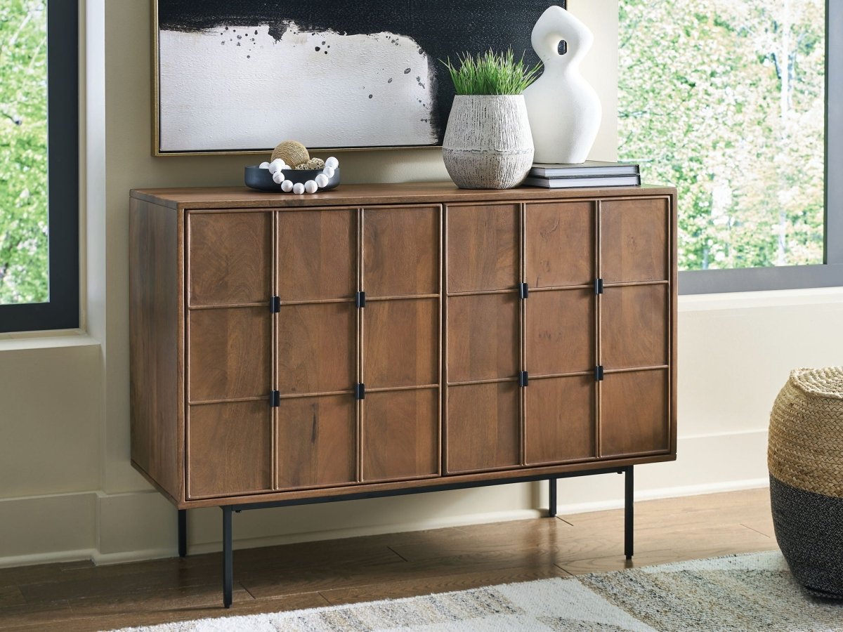 Juddins - Brown - Accent Cabinet Accent Cabinets by Signature Design by Ashley® - Walls Furniture & Mattress