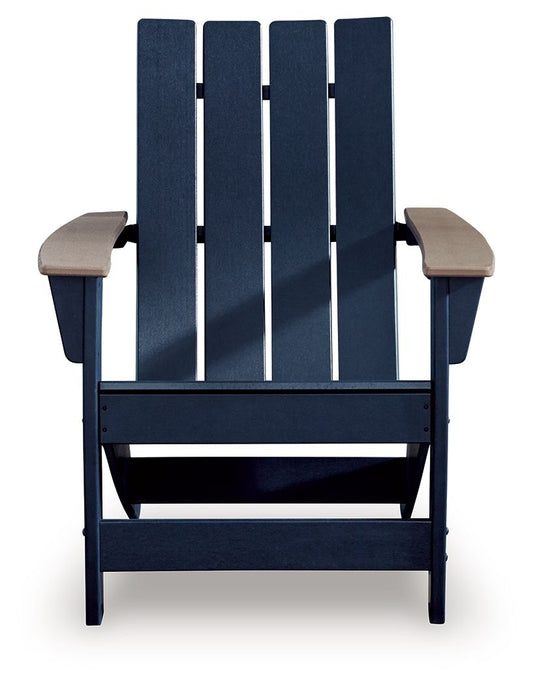 East Beach - Adirondack Chair - Black / Beige Arm Chairs by Signature Design by Ashley® - Walls Furniture & Mattress
