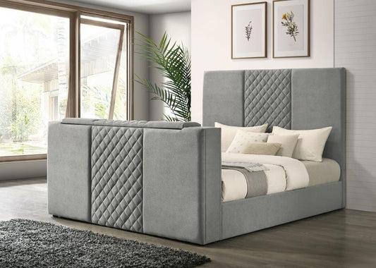 Tara - Upholstered Panel TV Bed Upholstered Beds by Coaster Fine Furniture - Walls Furniture & Mattress
