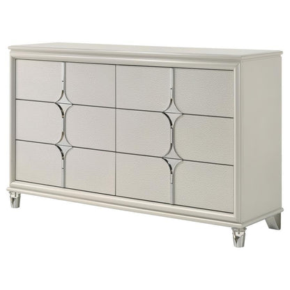 Olivia - 6 - Drawer Dresser Dressers by Coaster Fine Furniture - Walls Furniture & Mattress
