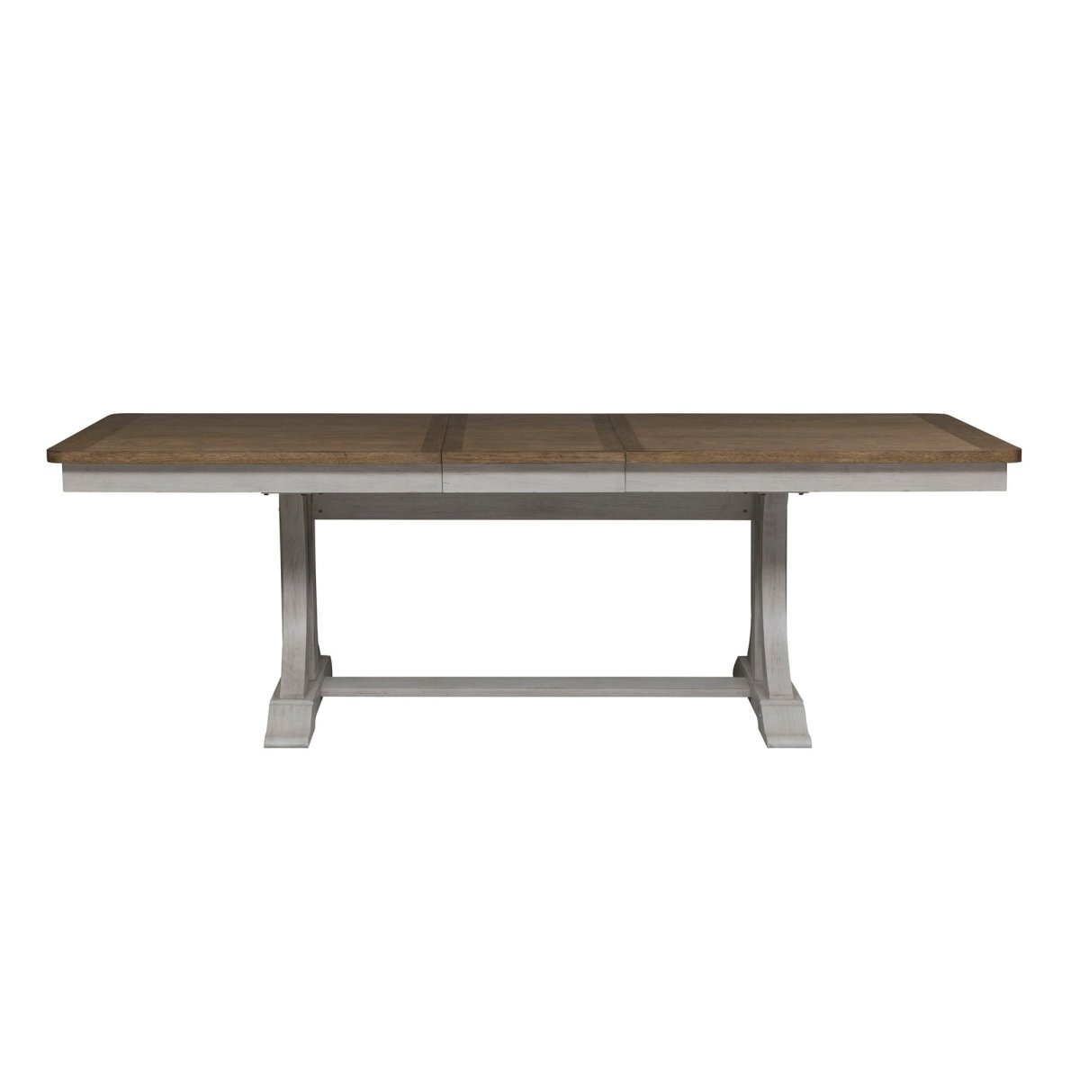 Farmhouse Reimagined - Trestle Table - White Dining Tables by Liberty Furniture - Walls Furniture & Mattress