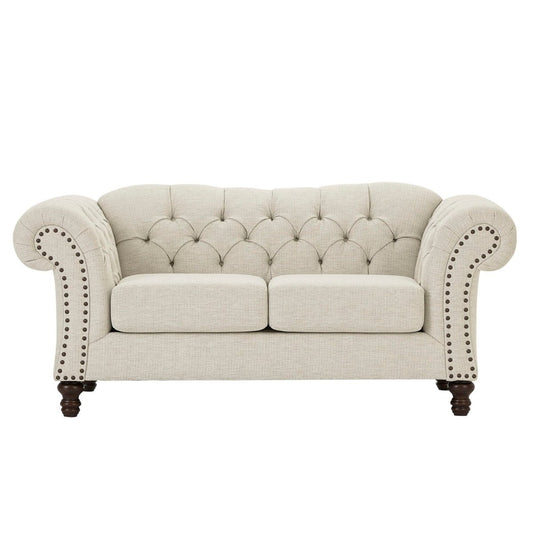 Whitmore - Loveseat - Khaki Beige Stationary Loveseats by New Classic - Walls Furniture & Mattress