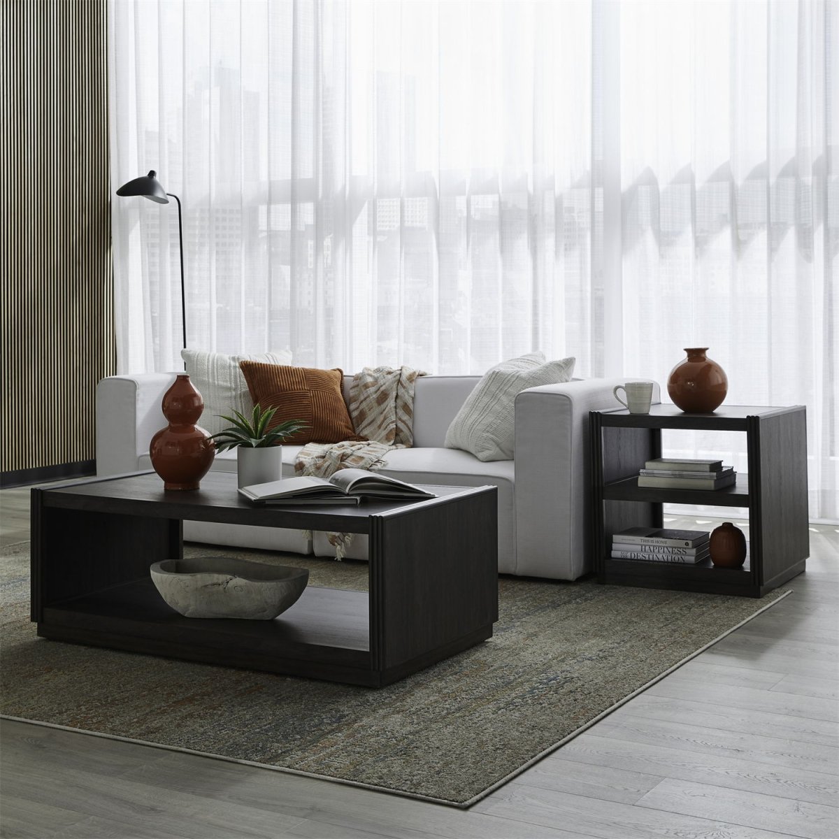 Modern Edge - 3 Piece Set - Caffe Table Sets by Liberty Furniture - Walls Furniture & Mattress