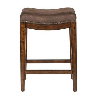 Aspen Skies - Uph Console Stool Counter Height (24" - 27") by Liberty Furniture - Walls Furniture & Mattress
