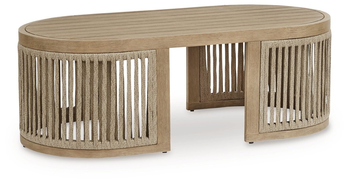 Serena Shores - Beige - Rectangular Cocktail Table Coffee Tables by Signature Design by Ashley® - Walls Furniture & Mattress