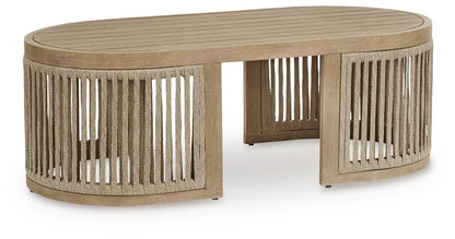 Serena Shores - Beige - Rectangular Cocktail Table Coffee Tables by Signature Design by Ashley® - Walls Furniture & Mattress