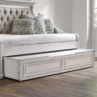 Magnolia Manor - Twin Trundle Unit - Antique White Trundles by Liberty Furniture - Walls Furniture & Mattress