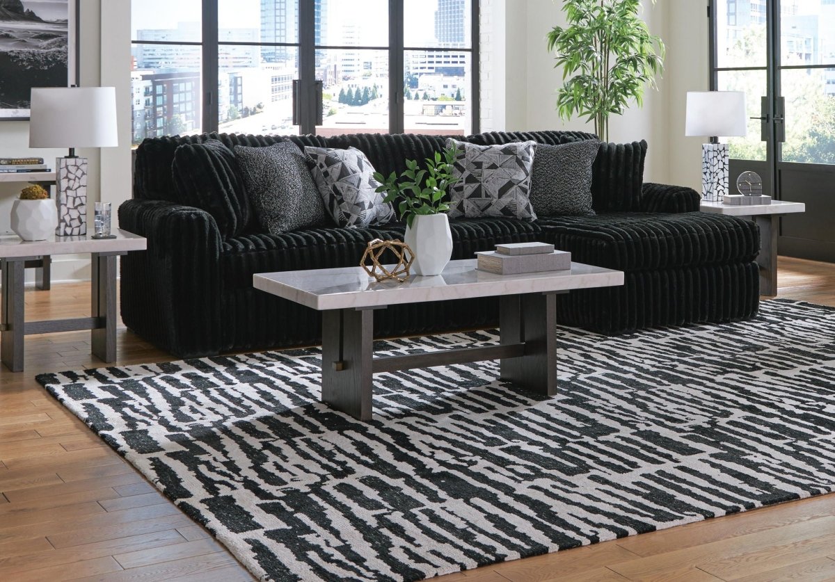Midnight-Madness - Sectional Stationary Sectionals by Signature Design by Ashley® - Walls Furniture & Mattress