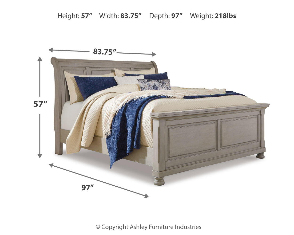 Lettner - Sleigh Bed Storage Beds by Signature Design by Ashley® - Walls Furniture & Mattress