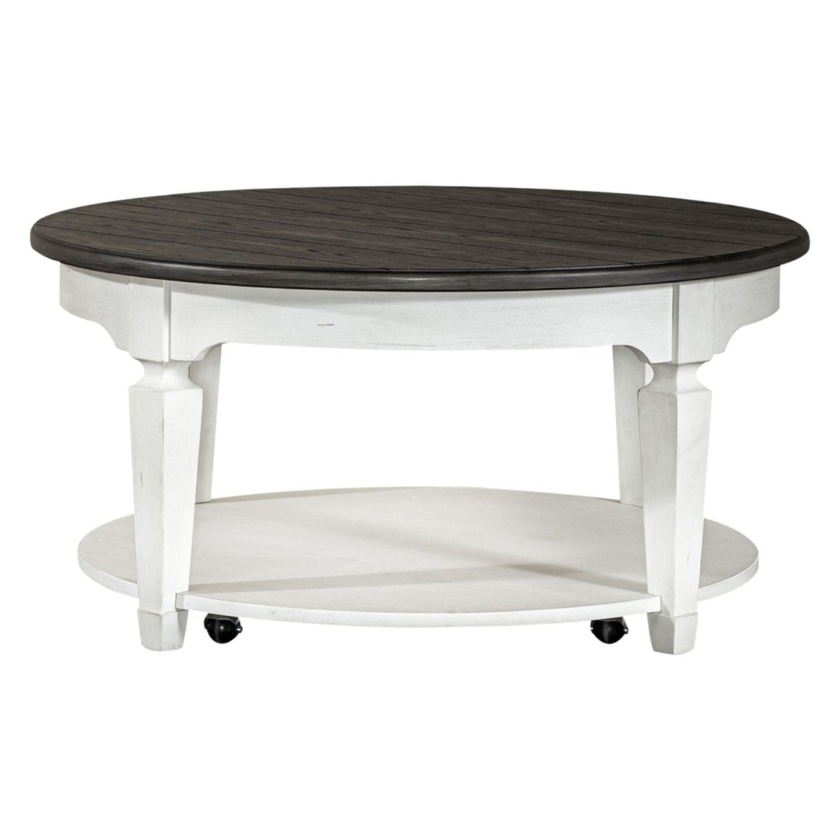 Allyson Park - 3 Piece Living Room Set (Round Cocktail Table) - White Table Sets by Liberty Furniture - Walls Furniture & Mattress