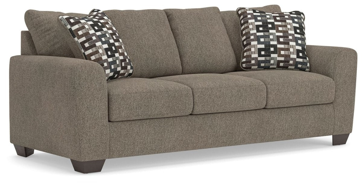 Triston - Peaks - Sofa - Suede Stationary Sofas by Benchcraft® - Walls Furniture & Mattress