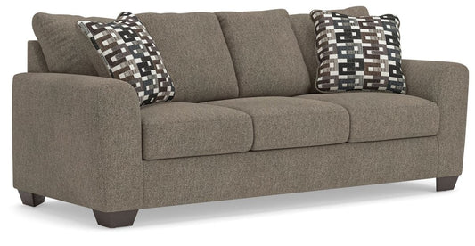 Triston - Peaks - Sofa - Suede Stationary Sofas by Benchcraft® - Walls Furniture & Mattress
