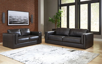 Amiata - Living Room Set Stationary Chair & Ottoman by Signature Design by Ashley® - Walls Furniture & Mattress