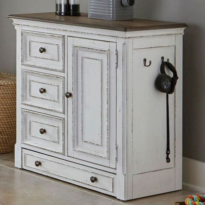 Magnolia Manor - Pet Feeder Cabinet - White Feeder Cabinets by Liberty Furniture - Walls Furniture & Mattress