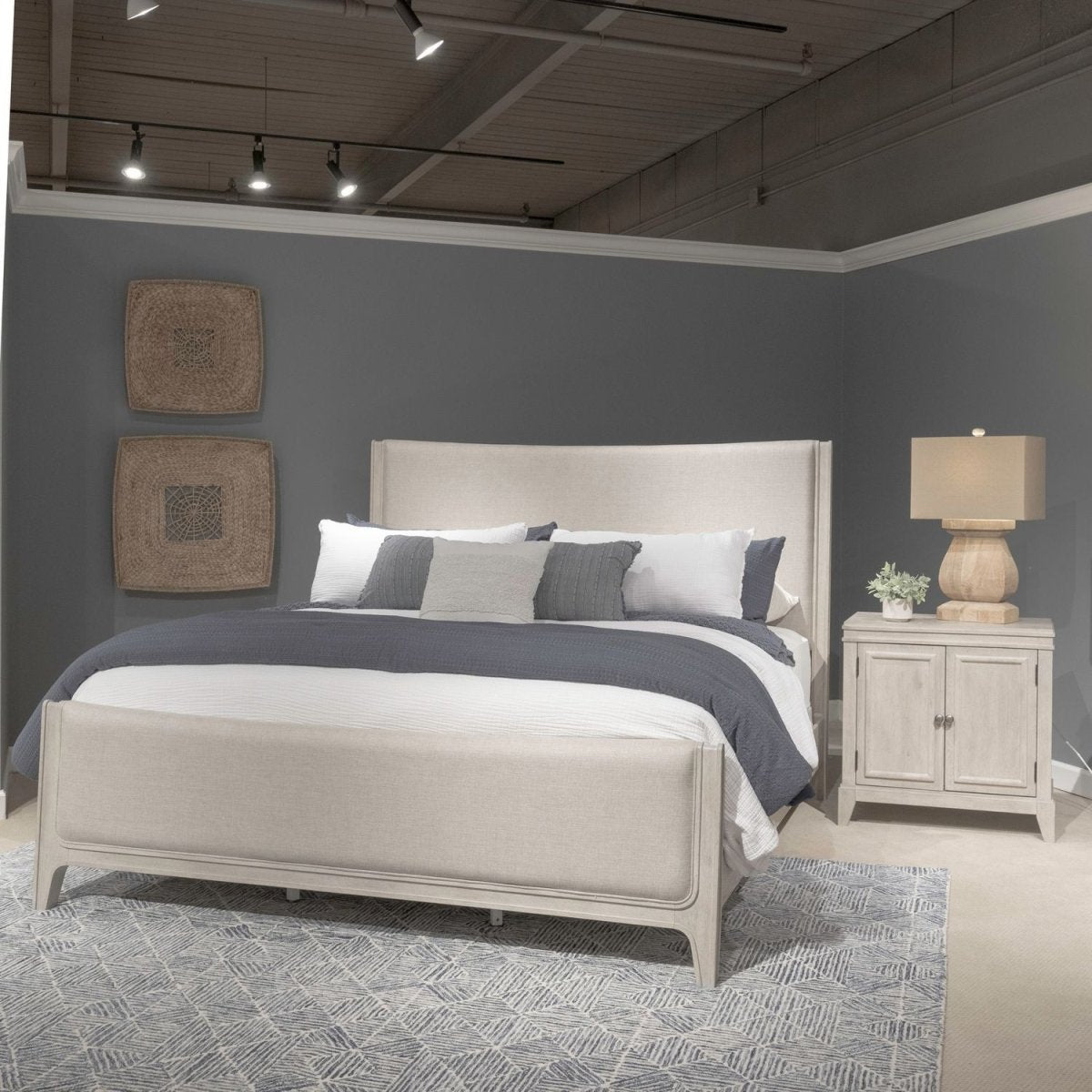 New Haven - Upholstered Bed Upholstered Beds by Liberty Furniture - Walls Furniture & Mattress