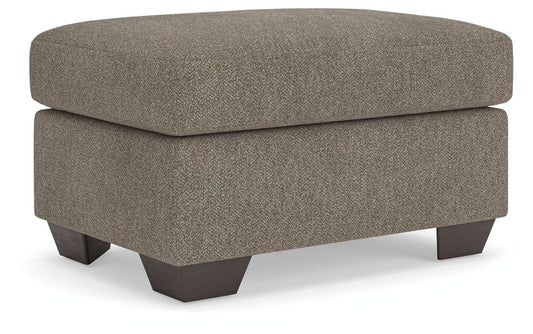 Triston - Peaks - Ottoman - Suede Upholstered Ottomans by Benchcraft® - Walls Furniture & Mattress