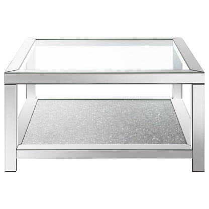 Valentina - Square Glass Top Table End Tables by CoasterElevations - Walls Furniture & Mattress