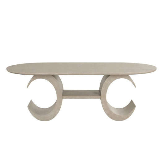 Gwendolyn - Oval Table Top And Base - Beige Dining Tables by New Classic - Walls Furniture & Mattress