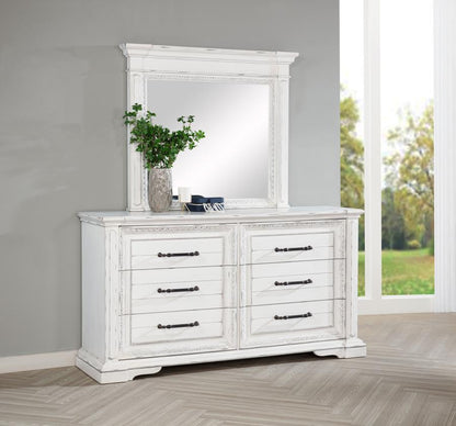 Mckinney - 6 - Drawer Bedroom Dresser Cabinet Dressers by Coaster Fine Furniture - Walls Furniture & Mattress