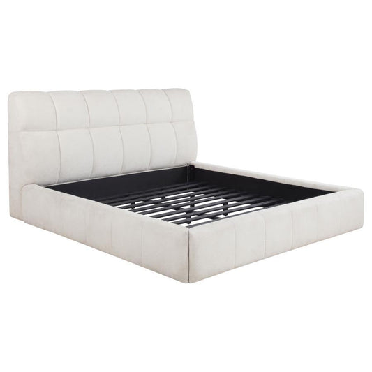 Nollet - Upholstered Platform Bed Upholstered Beds by Coaster Fine Furniture - Walls Furniture & Mattress