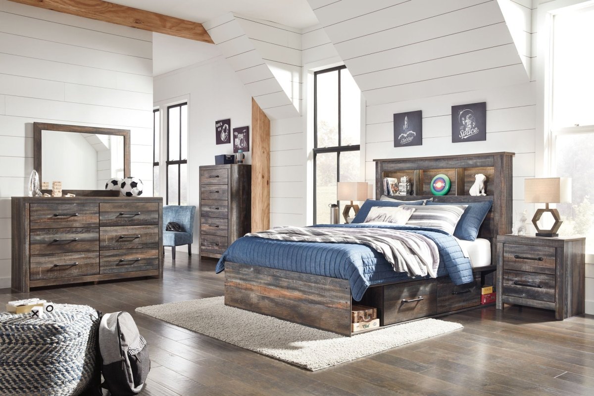 Drystan - Bookcase Bed With Storage Set 8 + Piece Bedroom Sets by Signature Design by Ashley® - Walls Furniture & Mattress