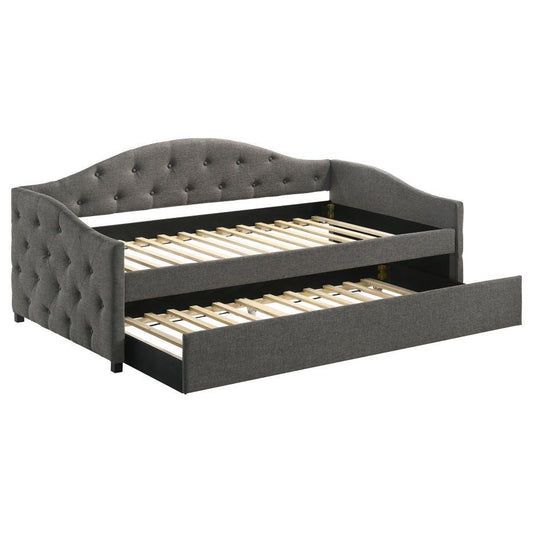 Sadie - Upholstered Daybed With Trundle Daybeds by CoasterEveryday - Walls Furniture & Mattress