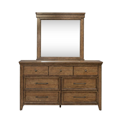 Carolina Park - Dresser & Mirror - Brown Dresser & Mirror by Liberty Furniture - Walls Furniture & Mattress