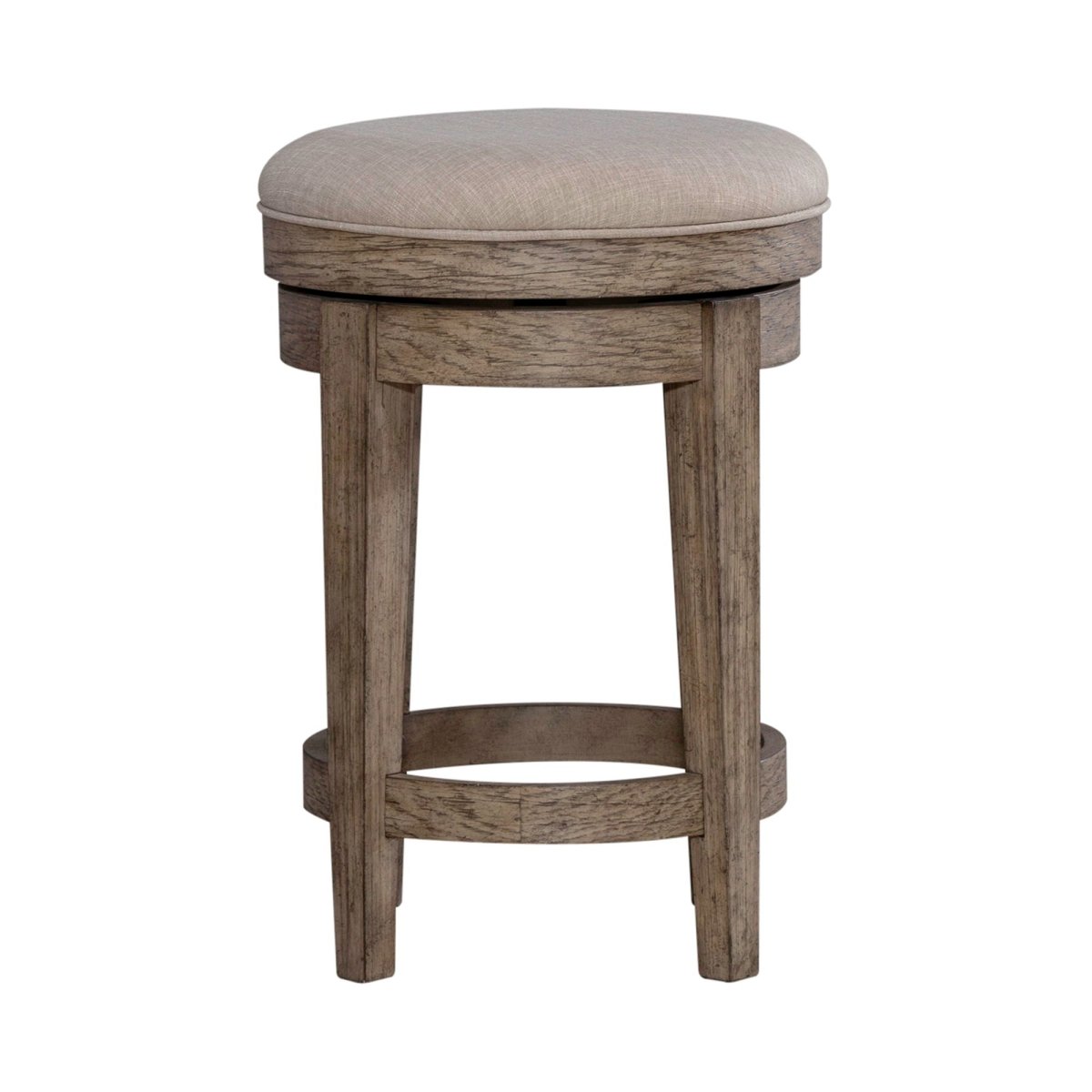 City Scape - Upholstered Swivel Console Stool - Burnished Beige Counter Height (24" - 27") by Liberty Furniture - Walls Furniture & Mattress