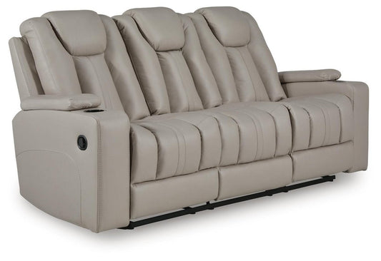Elevate Edges - Reclining Sofa With Drop Down Table - Coin Reclining Sofas by Signature Design by Ashley® - Walls Furniture & Mattress