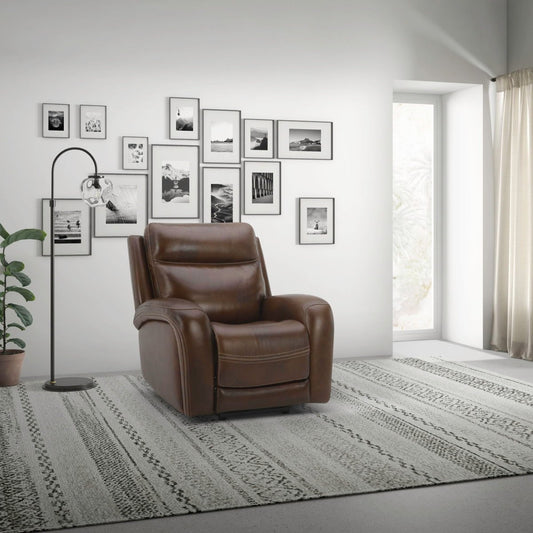 Blair - Swivel Glider Recliner P2 - Cognac Swivel Glider Chairs by Liberty Furniture - Walls Furniture & Mattress