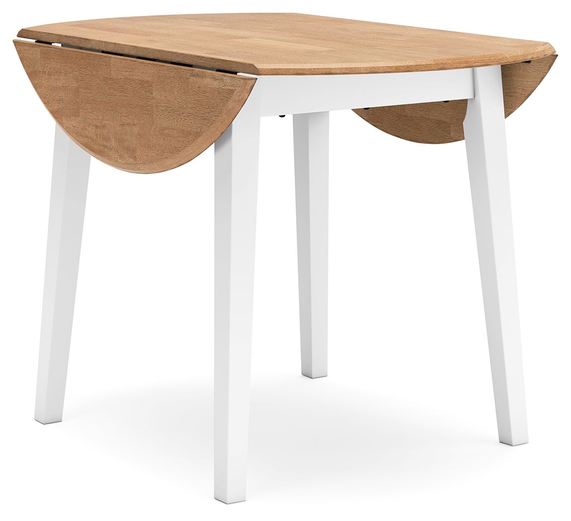 Gesthaven - Round Dining Room Drop Leaf Table Set 5 Piece Dining Room Sets by Signature Design by Ashley® - Walls Furniture & Mattress
