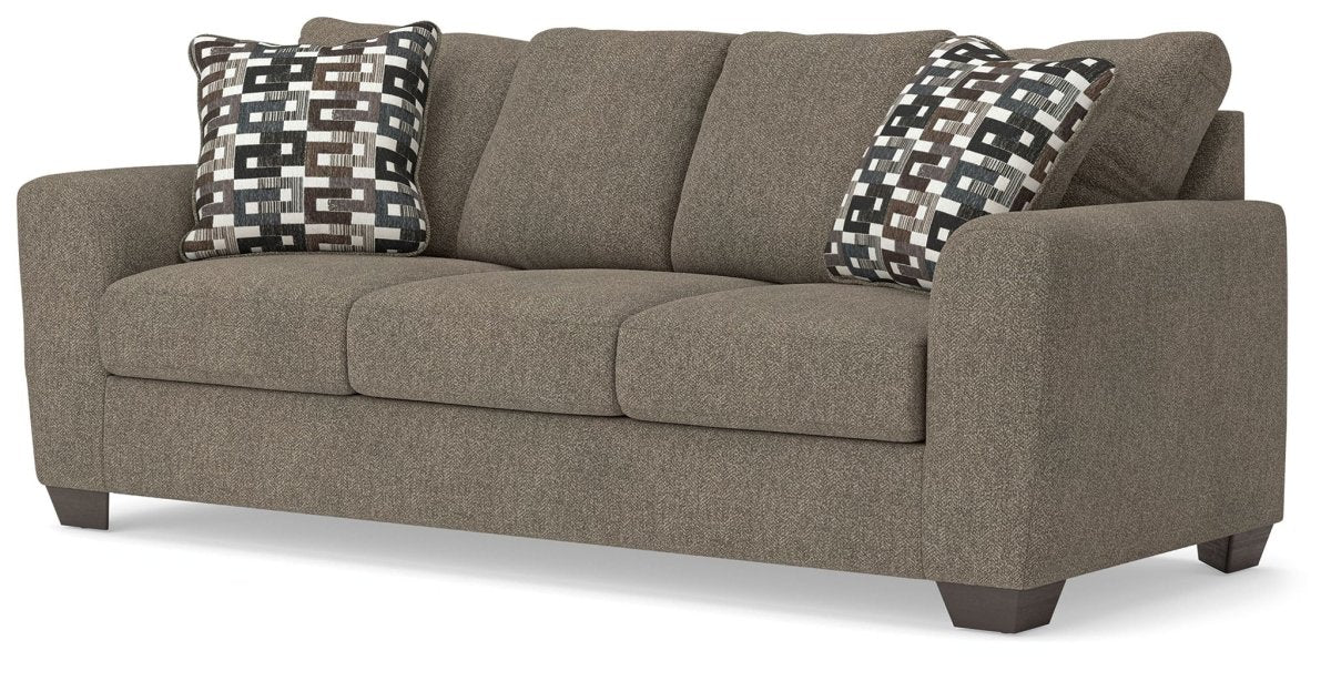 Triston - Peaks - Sofa - Suede Stationary Sofas by Benchcraft® - Walls Furniture & Mattress