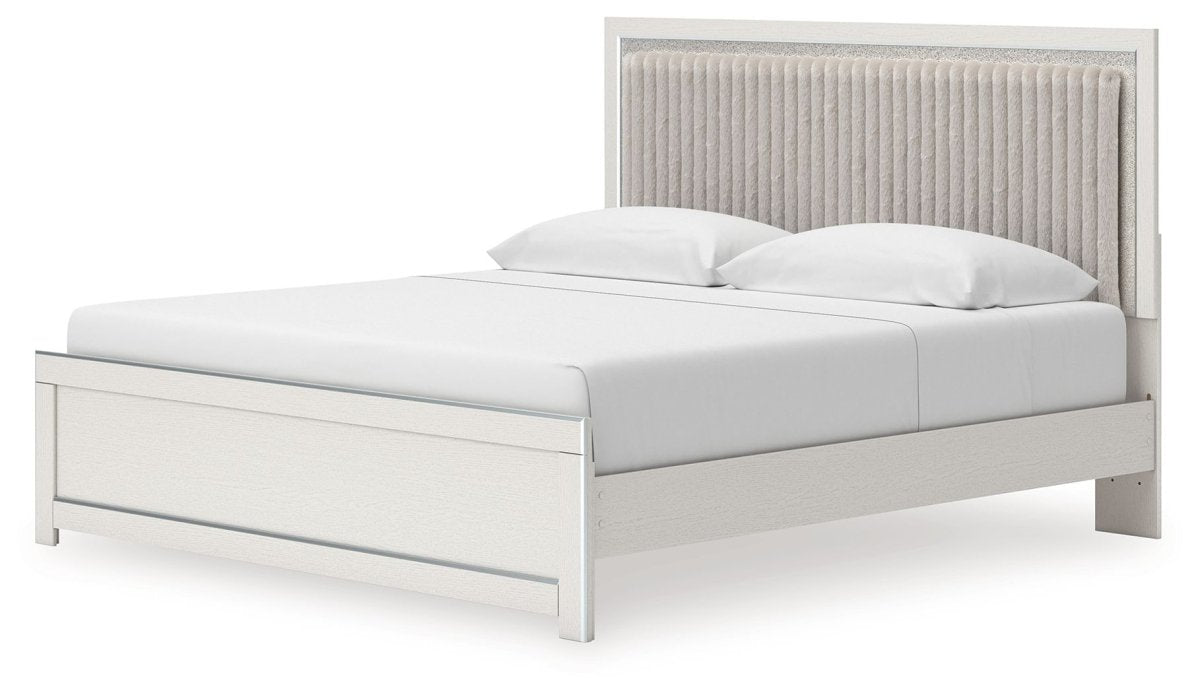 Zuraleus - Upholstered Panel Platform Bed With Roll Slats Panel Beds by Signature Design by Ashley® - Walls Furniture & Mattress