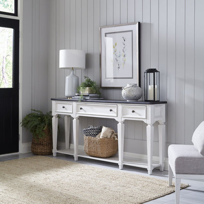 Allyson Park - Hall Table - White Console Tables by Liberty Furniture - Walls Furniture & Mattress