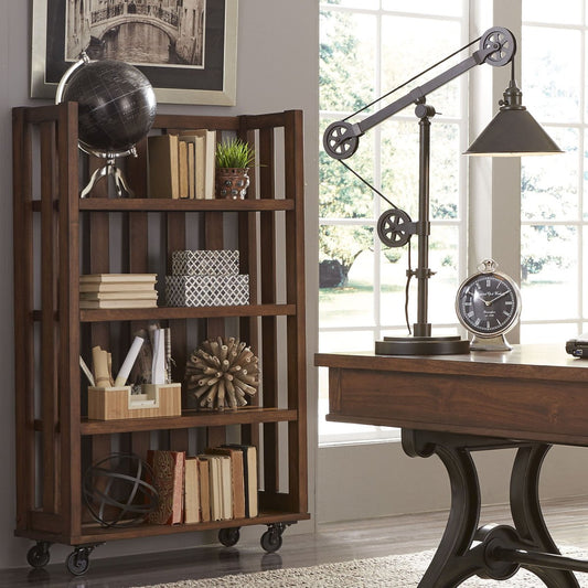 Arlington House - Open Bookcase - Dark Brown Standard Bookcases by Liberty Furniture - Walls Furniture & Mattress