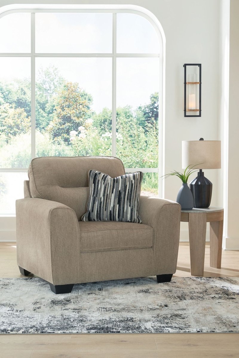 Olten - Living Room Set Stationary Chair & Ottoman by Benchcraft® - Walls Furniture & Mattress