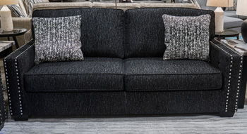 Jasmine Peaks - Coal - Sofa Stationary Sofas by Benchcraft® - Walls Furniture & Mattress
