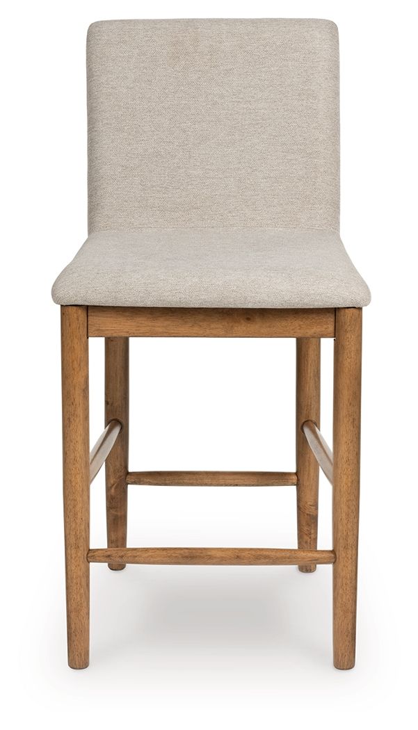 Isanti - Light Brown - Upholstered Barstool (Set of 2) Stool Sets by Millennium® by Ashley - Walls Furniture & Mattress