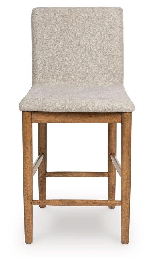 Isanti - Light Brown - Upholstered Barstool (Set of 2) Stool Sets by Millennium® by Ashley - Walls Furniture & Mattress
