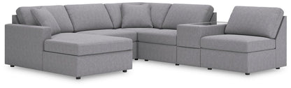 Modmax - Sectional - Granite Stationary Sectionals by Signature Design by Ashley® - Walls Furniture & Mattress
