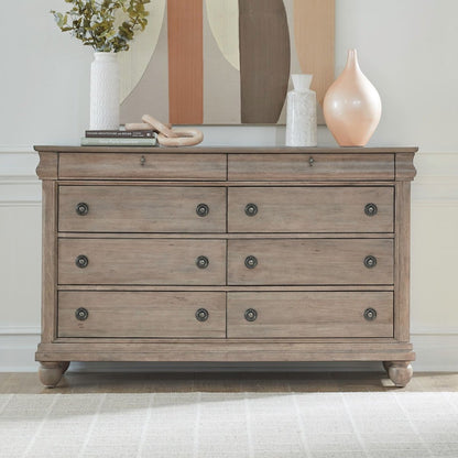 Rustic Traditions - 8 Drawer Dresser Dressers by Liberty Furniture - Walls Furniture & Mattress