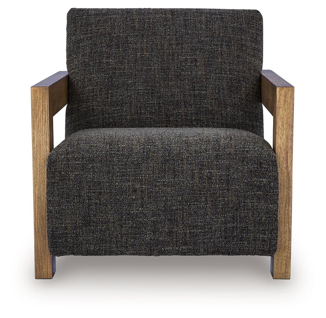 Dorney - Accent Chair - Charcoal / Brown Accent Chairs by Signature Design by Ashley® - Walls Furniture & Mattress
