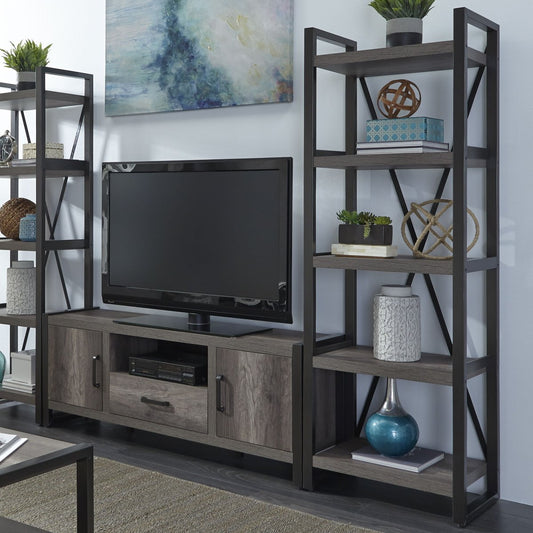 Tanners Creek - Tall Pier Unit - Dark Gray Piers by Liberty Furniture - Walls Furniture & Mattress
