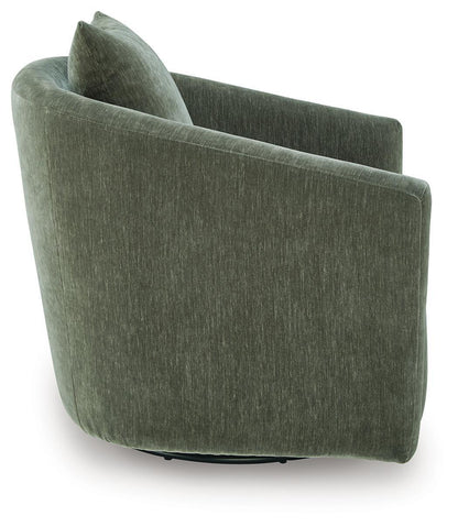 Leastow - Swivel Accent Chair - Loden Swivel Chairs by Signature Design by Ashley® - Walls Furniture & Mattress
