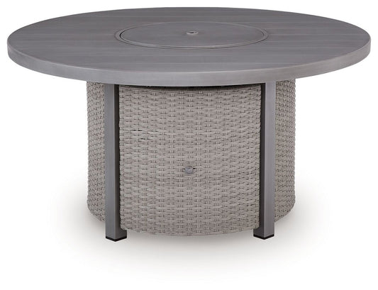 Half Moon Beach - Round Fire Pit Table - Gray Fire Pits by Signature Design by Ashley® - Walls Furniture & Mattress