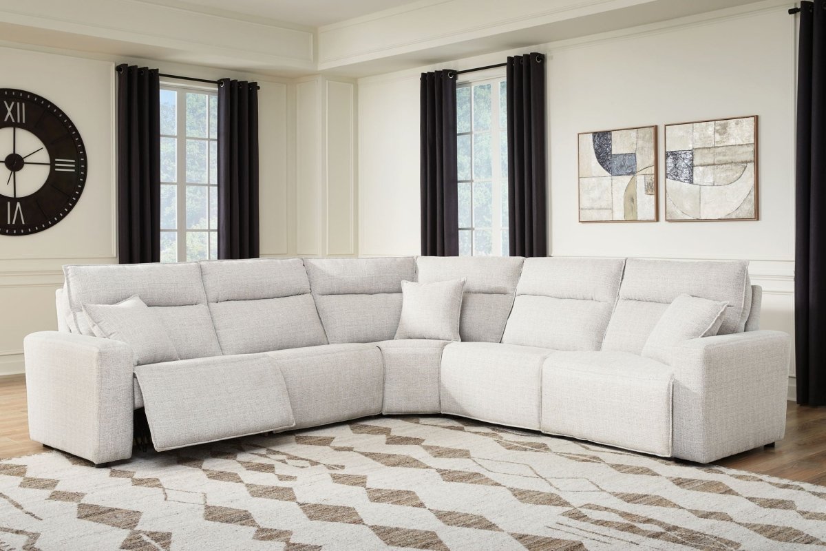 Modmax II - Reclining Sectional - Stone Reclining Sectionals by Signature Design by Ashley® - Walls Furniture & Mattress
