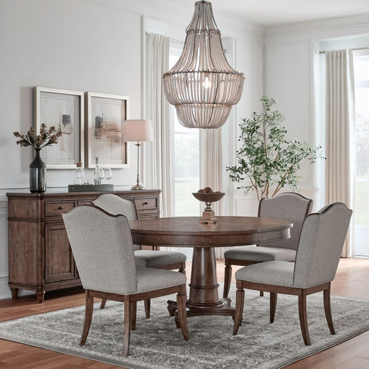 Harrison Heights - 5 Piece Pedestal Table Set - Sienna 5 Piece Dining Room Sets by Liberty Furniture - Walls Furniture & Mattress