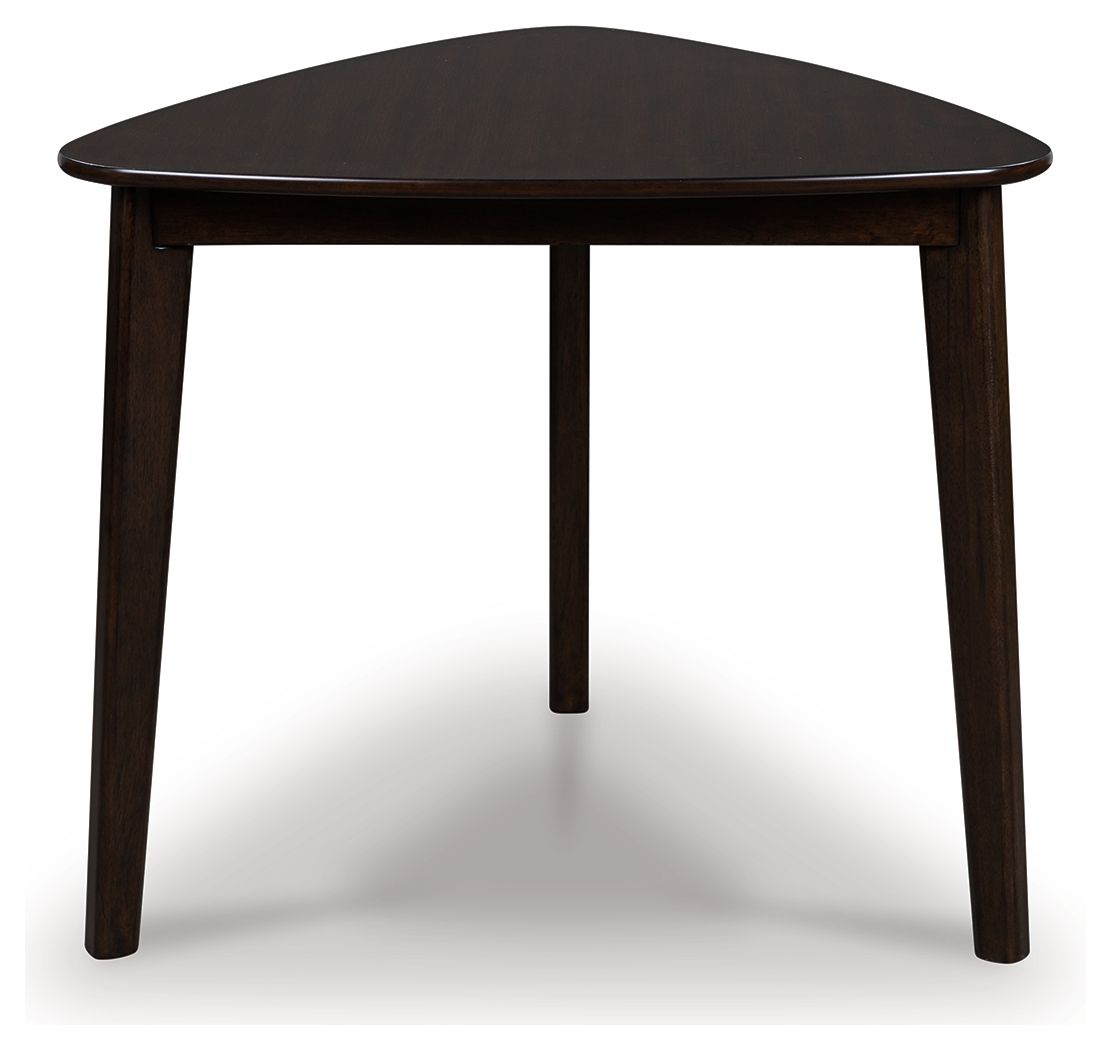 Mallenette - Merlot - Triangle Dining Room Table Dining Tables by Signature Design by Ashley® - Walls Furniture & Mattress